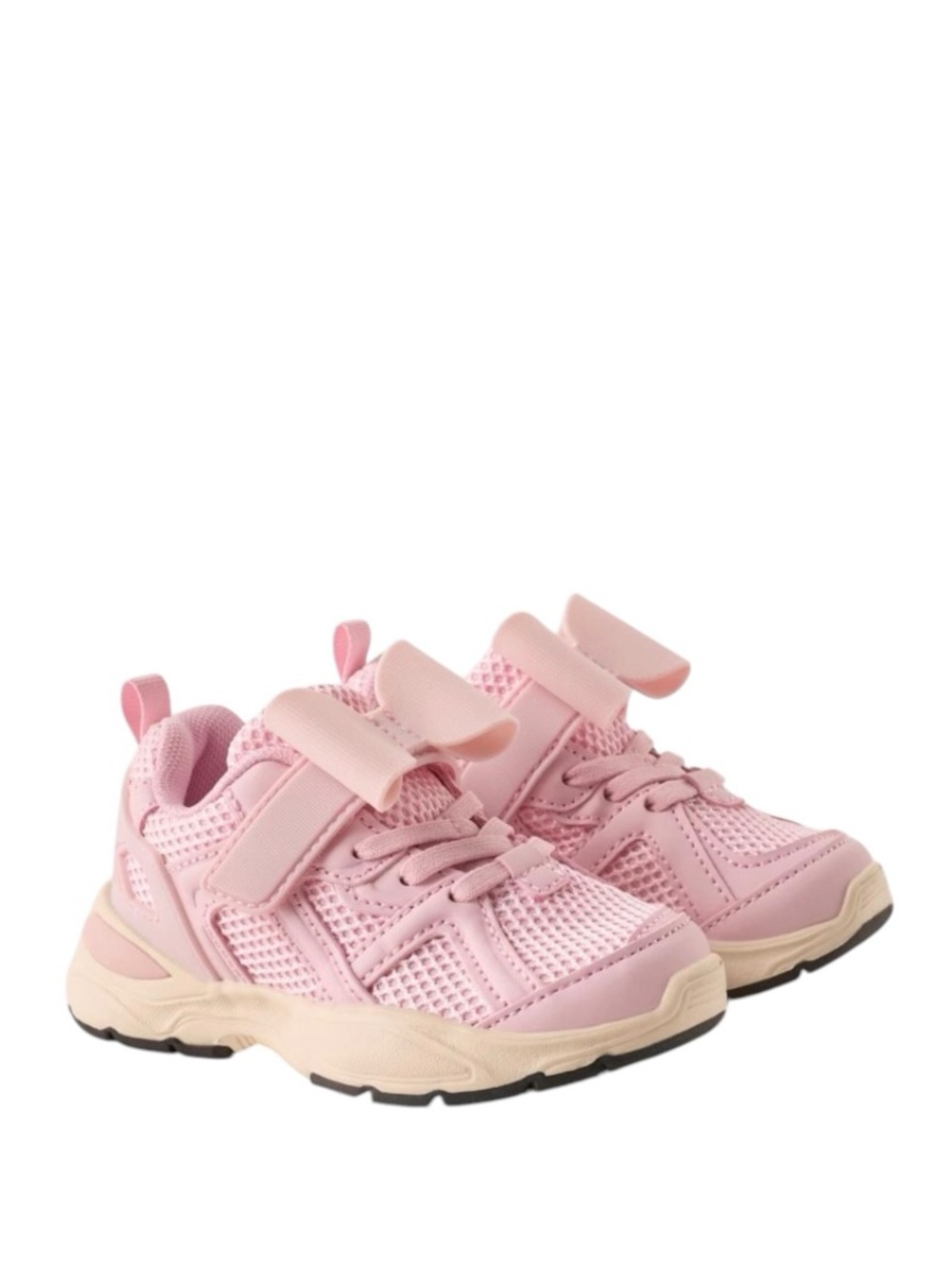 Zara Kids Pink Bow velcro Athletic Sneakers